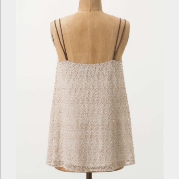 Anthro Deletta Adorned Whimsy Leather Strap Tank - Picture 6 of 8